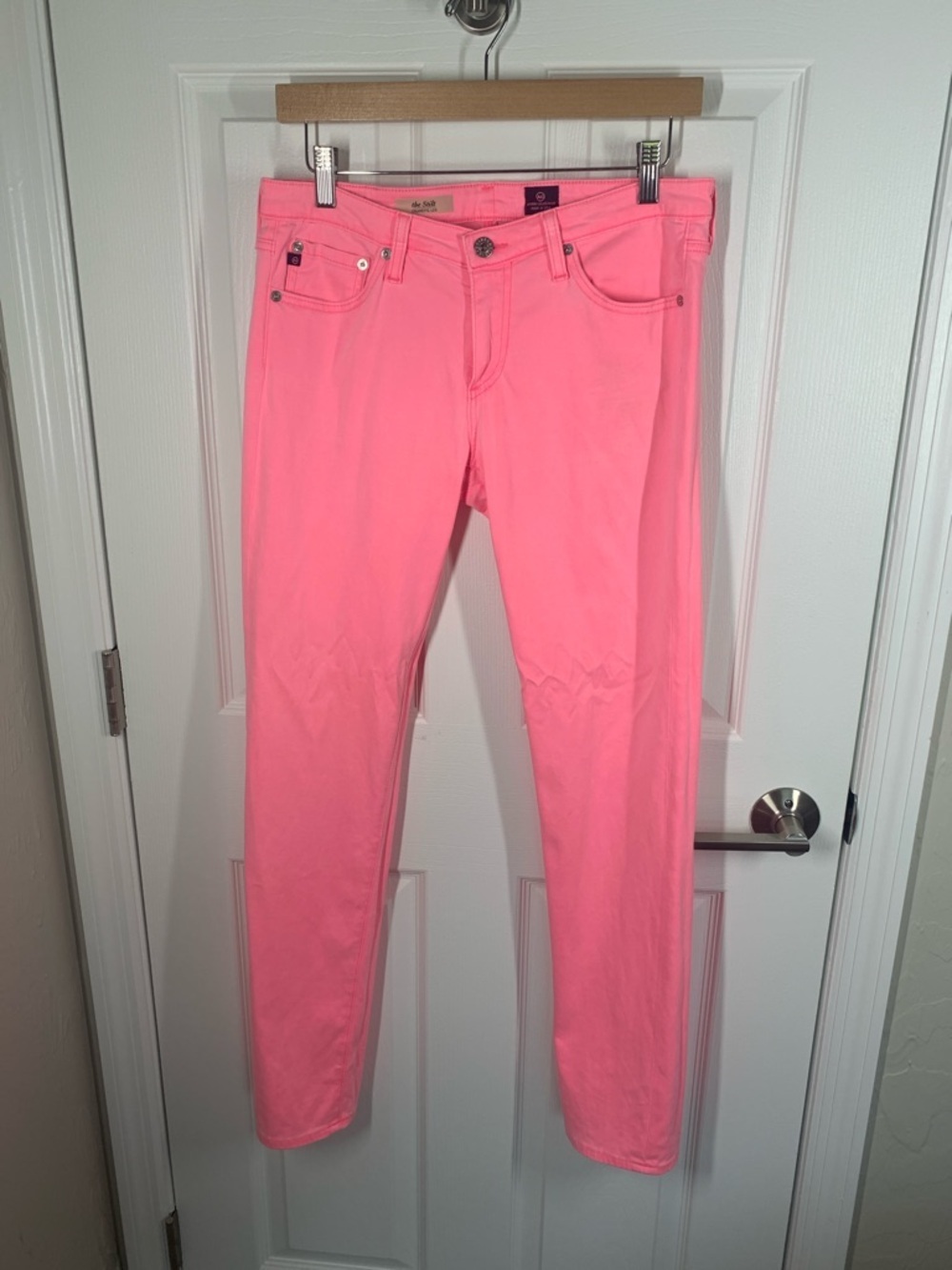 Adriano Goldschmied pink the Stilt cigarette leg jeans size 30R